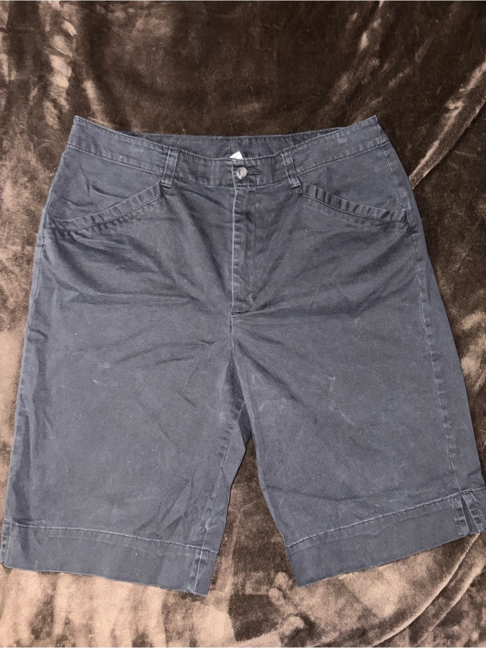 White Stag Men's Navy Flat-Front Shorts